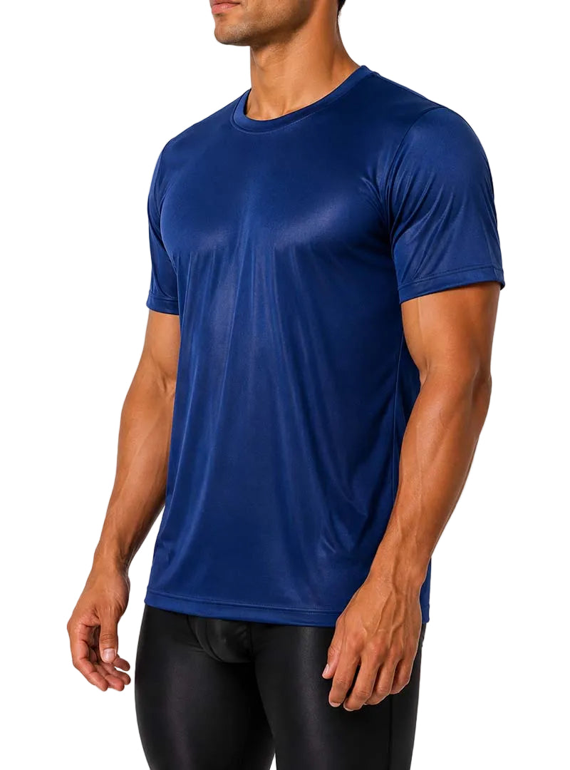 Players Nylon Tricot Crew Neck T-shirt, Men's Quick Drying Tees