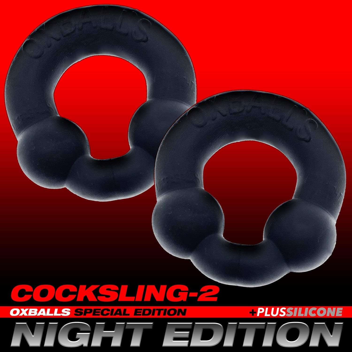OXBALLS Ultraballs 2Pk  / Night Edition - Black