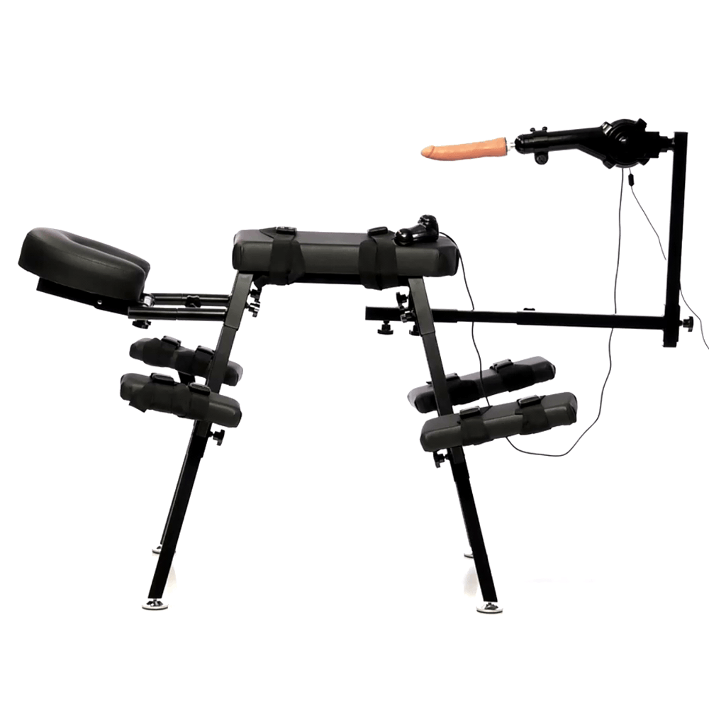 Silla de obediencia con máquina sexual