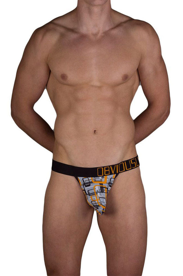 Obviously Geometric Low Rise Bikini Underwear Orange MEH971 Size S - DealByEthan.gay loves Obviously