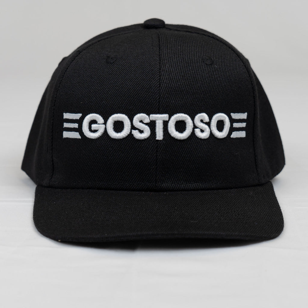 CA-RIO-CA New 3D Puff Gostoso Streifen Logo Bestickte Baseballkappe - Schwarz/Weiß
