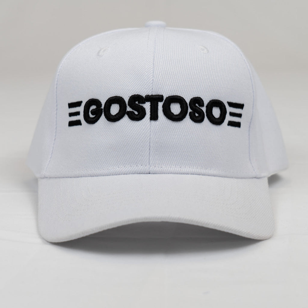 CA-RIO-CA New 3D Puff Gostoso Streifen Logo Bestickte Baseballkappe - Schwarz/Weiß