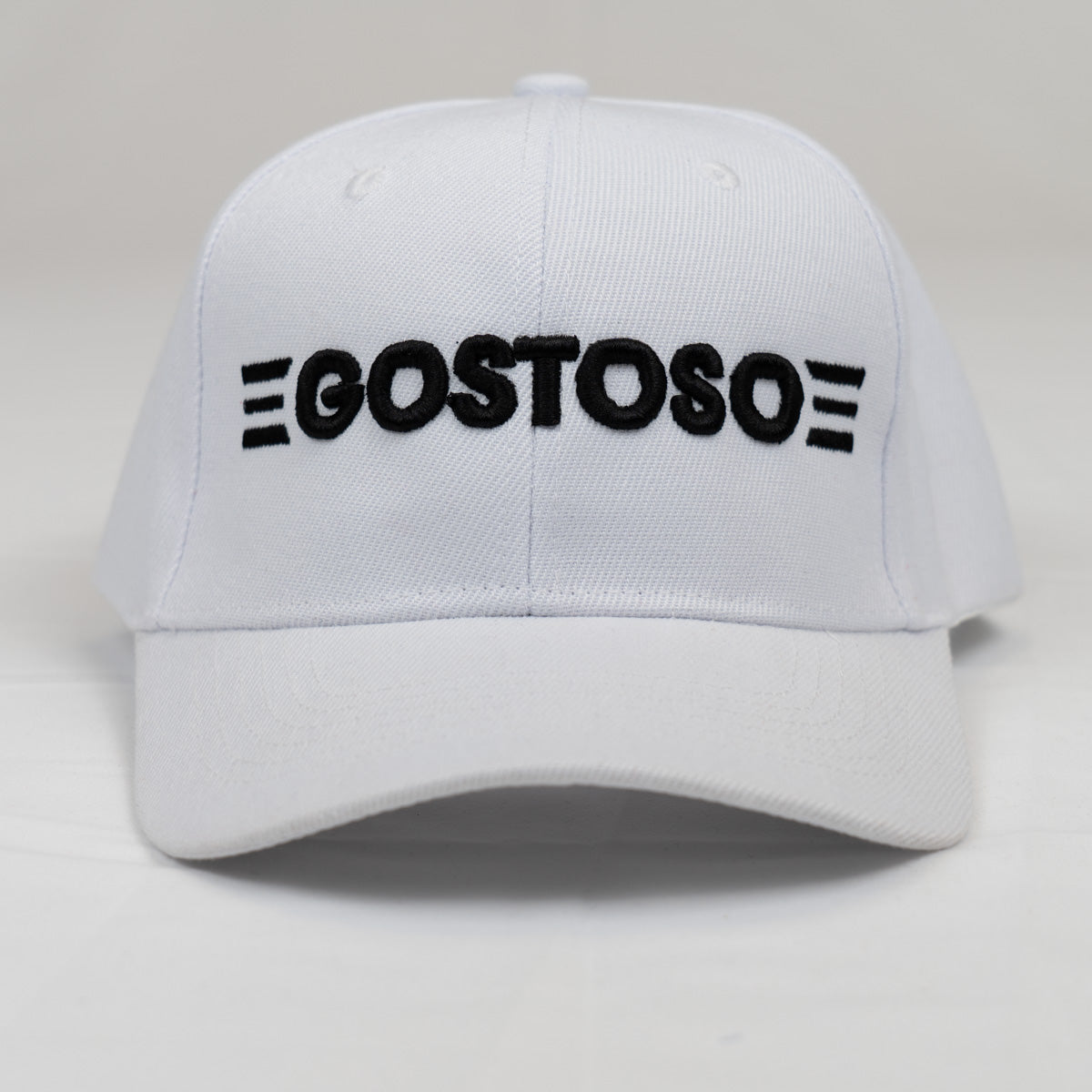 Neue Baseballmütze mit 3D-Puff-Gostoso-Streifen und aufgesticktem Logo