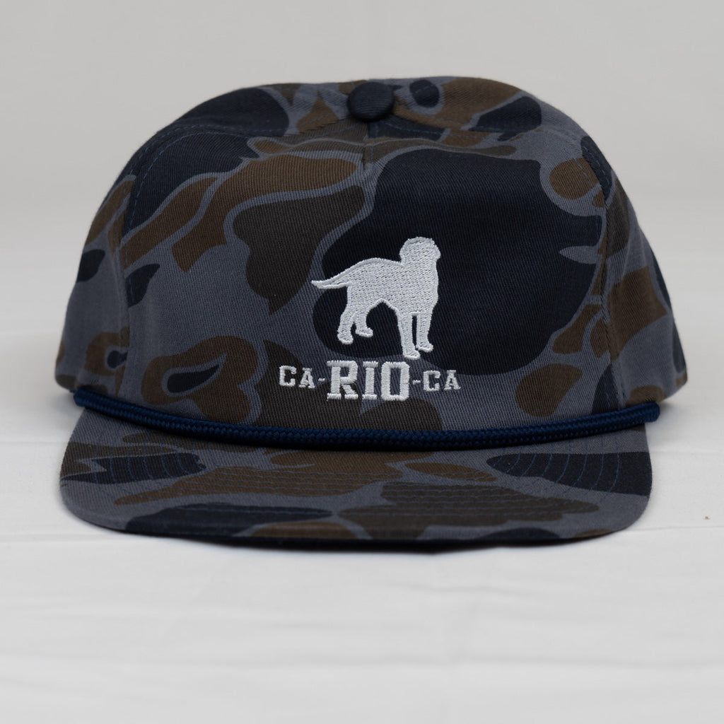 CA-RIO-CA OLD SCHOOL CAMO UNSTRUCTURED ROPE HAT