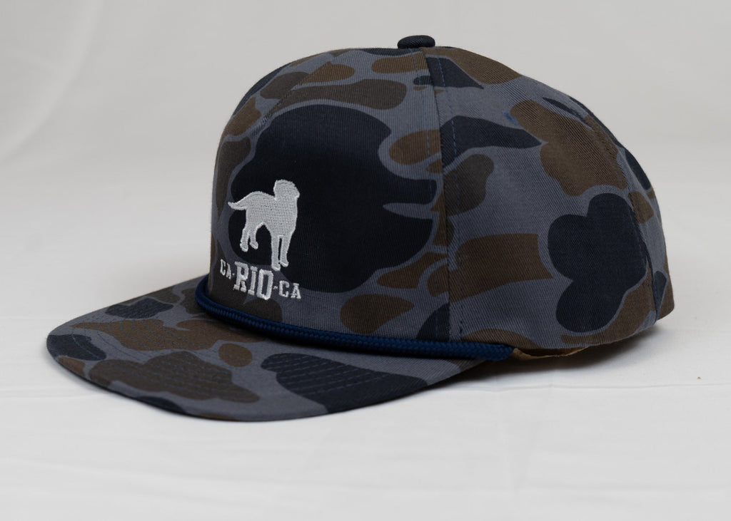 CA-RIO-CA OLD SCHOOL CAMO UNSTRUCTURED ROPE HAT