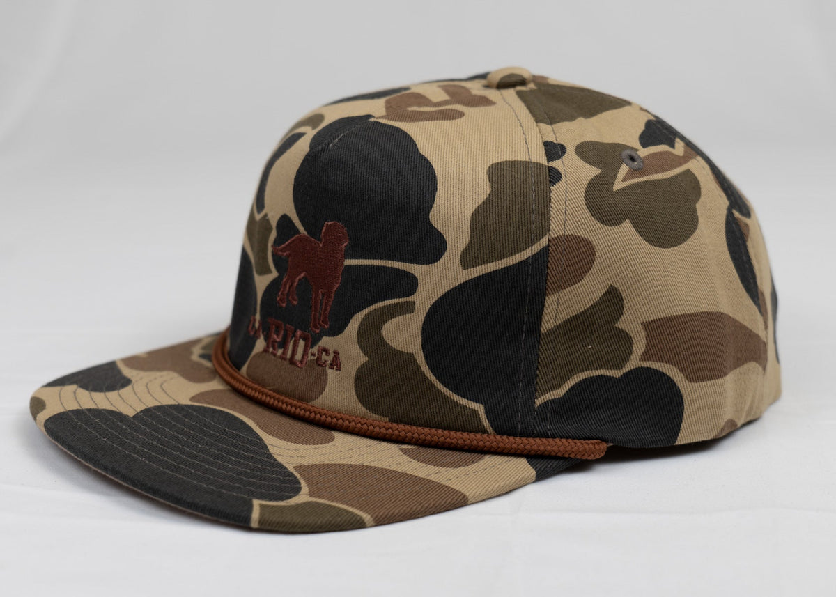 GORRA DE CAMUFLAJE ESTILO OLD SCHOOL CA-RIO-CA CON CUERDA Y ESTRUCTURA BLANDA