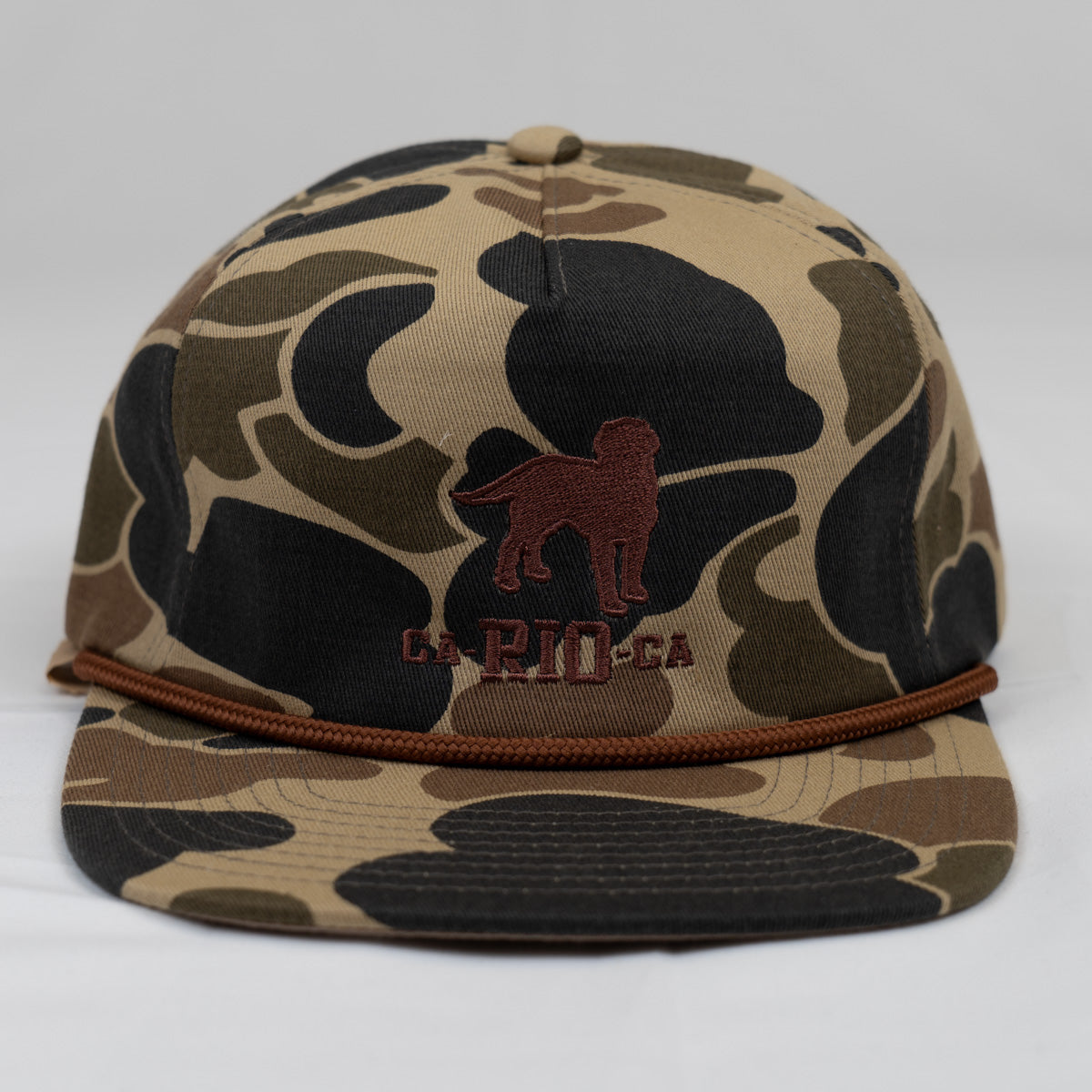 GORRA DE CAMUFLAJE ESTILO OLD SCHOOL CA-RIO-CA CON CUERDA Y ESTRUCTURA BLANDA