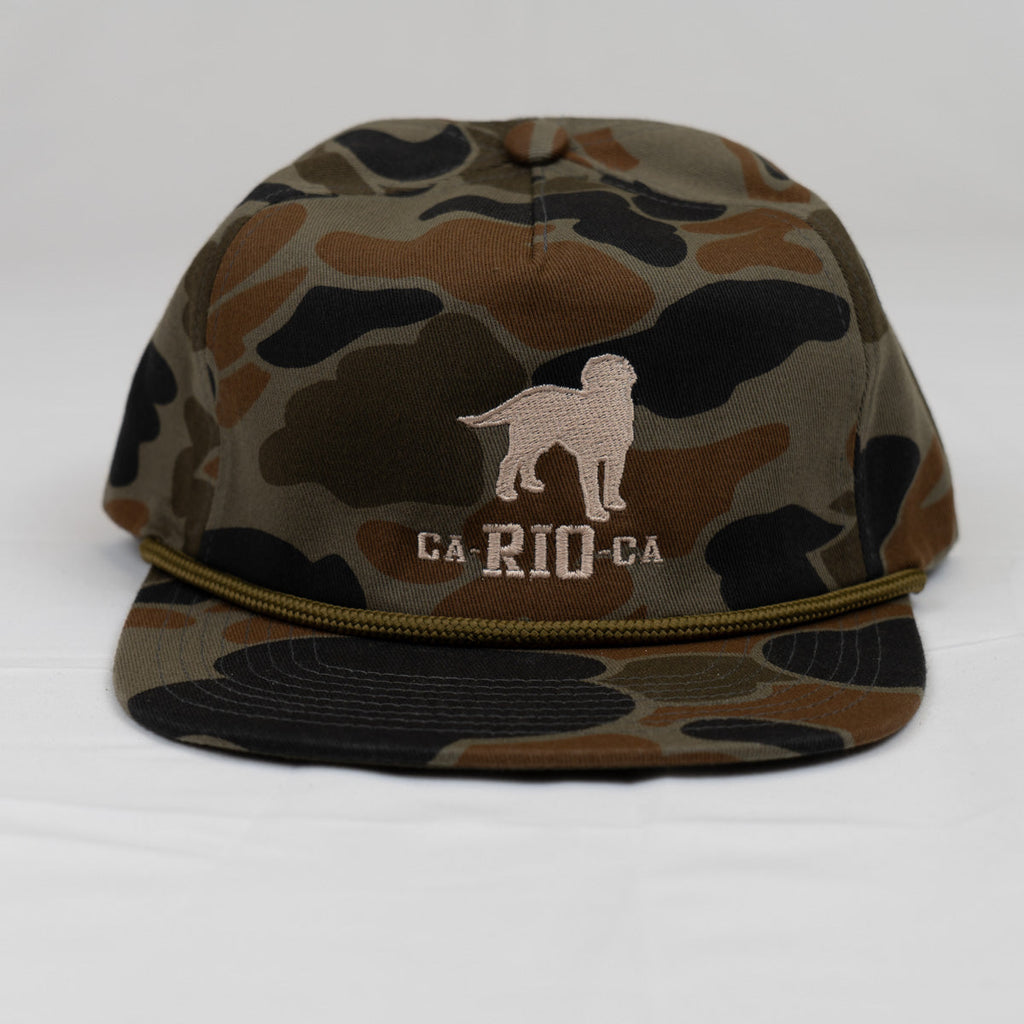 CA-RIO-CA OLD SCHOOL CAMO UNSTRUCTURED ROPE HAT