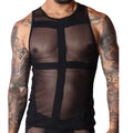 Panel Black Tank by Gigo Underwear