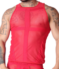 Panel Red Tank by Gigo Underwear