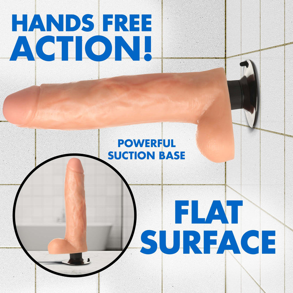 Curve Toys JOCK 11 Inch Vibrating Dong with Balls