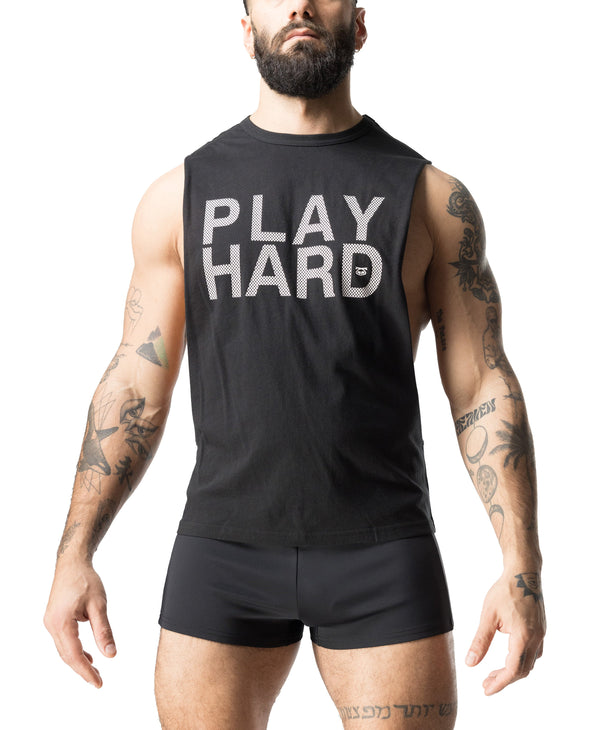 PLAY HARD SHREDDER TANK TOP - DealByEthan.gay loves Nasty Pig