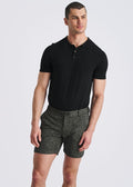 POSTMARC Chalk Stripe Jacquard Stretch Knit Chino Shorts - Black