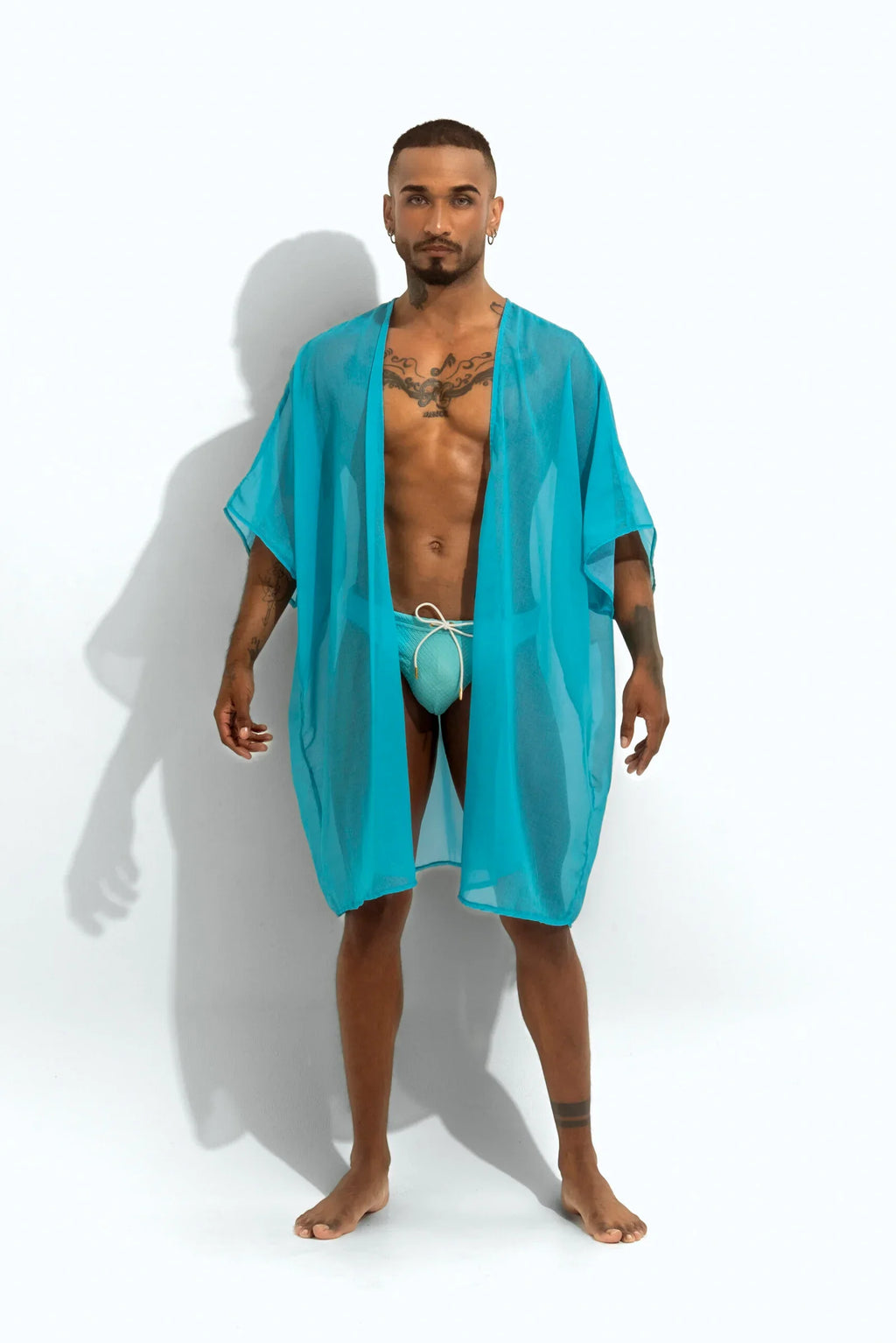 Poxeidon Men's The Solid Cover Up - Capri Current
