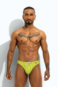 Bañador tipo slip para hombre Poxeidon The Solid Siren - Toxic Kiwi