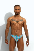 Poxeidon Men's The Siren Swim Brief - Aqua Current