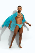 Poxeidon Men's The Solid Cover Up - Capri Current