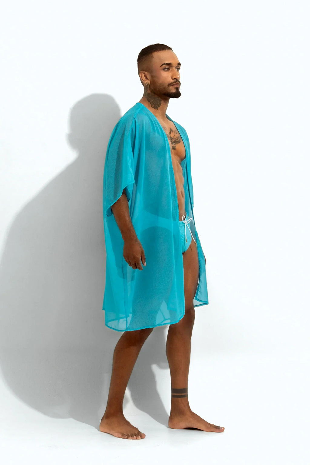 Poxeidon Men's The Solid Cover Up - Capri Current
