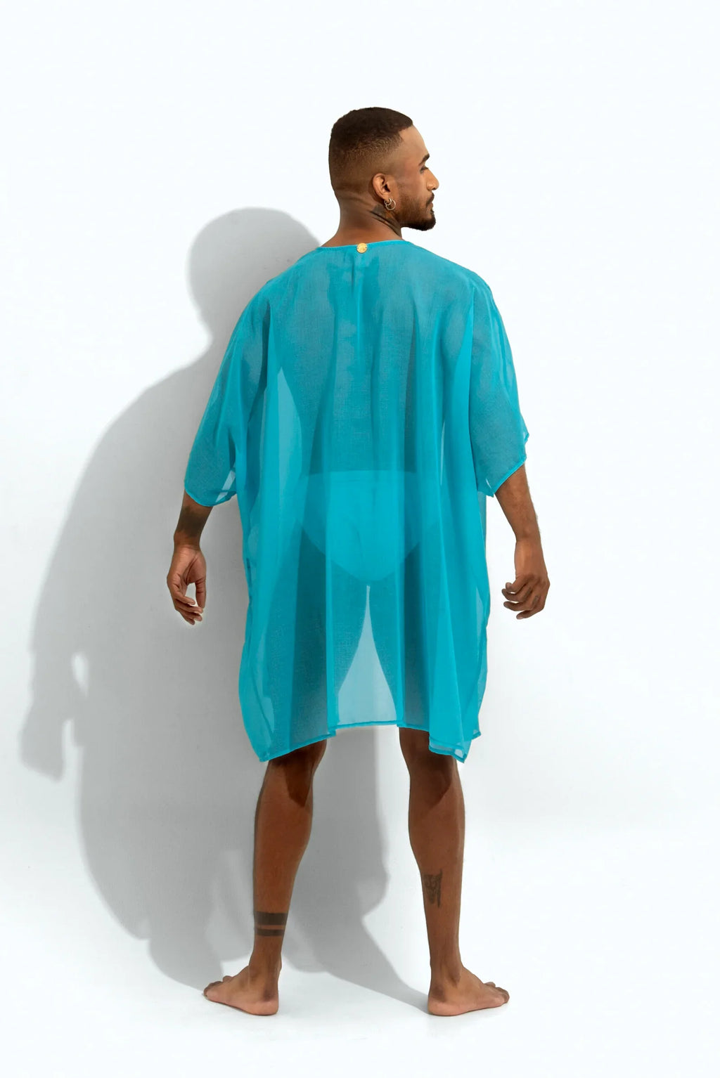 Poxeidon Men's The Solid Cover Up - Capri Current