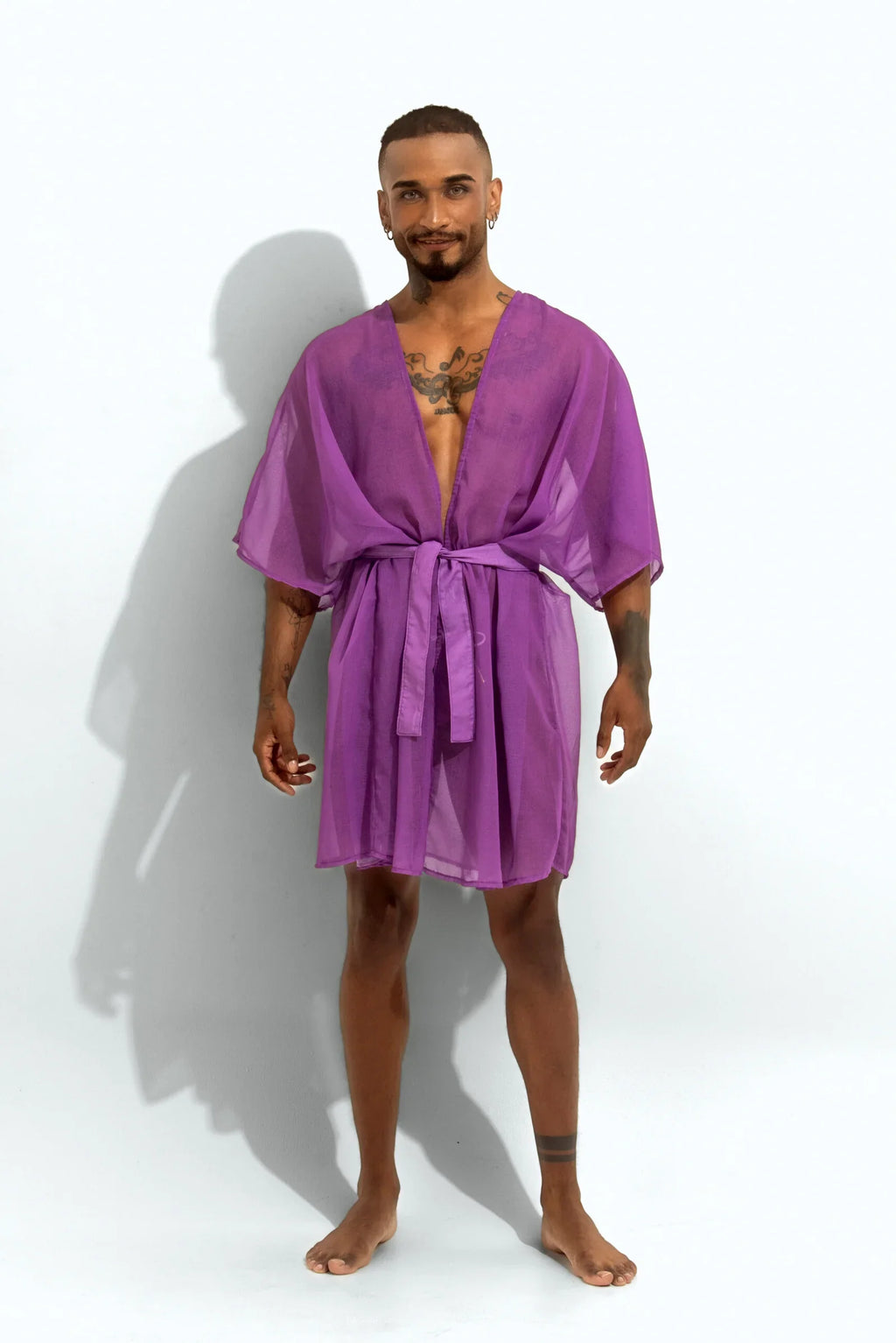 Poxeidon Men's The Solid Cover Up - Iris Feather