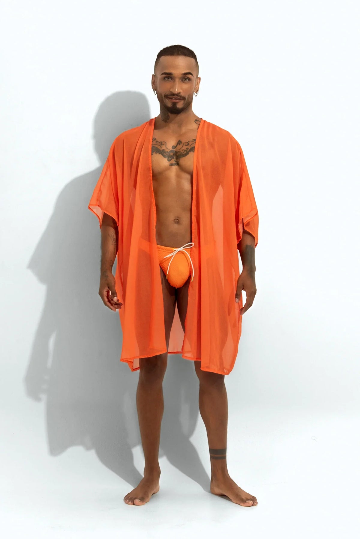 Poxeidon Men's The Solid Cover Up - Marigold Instinct