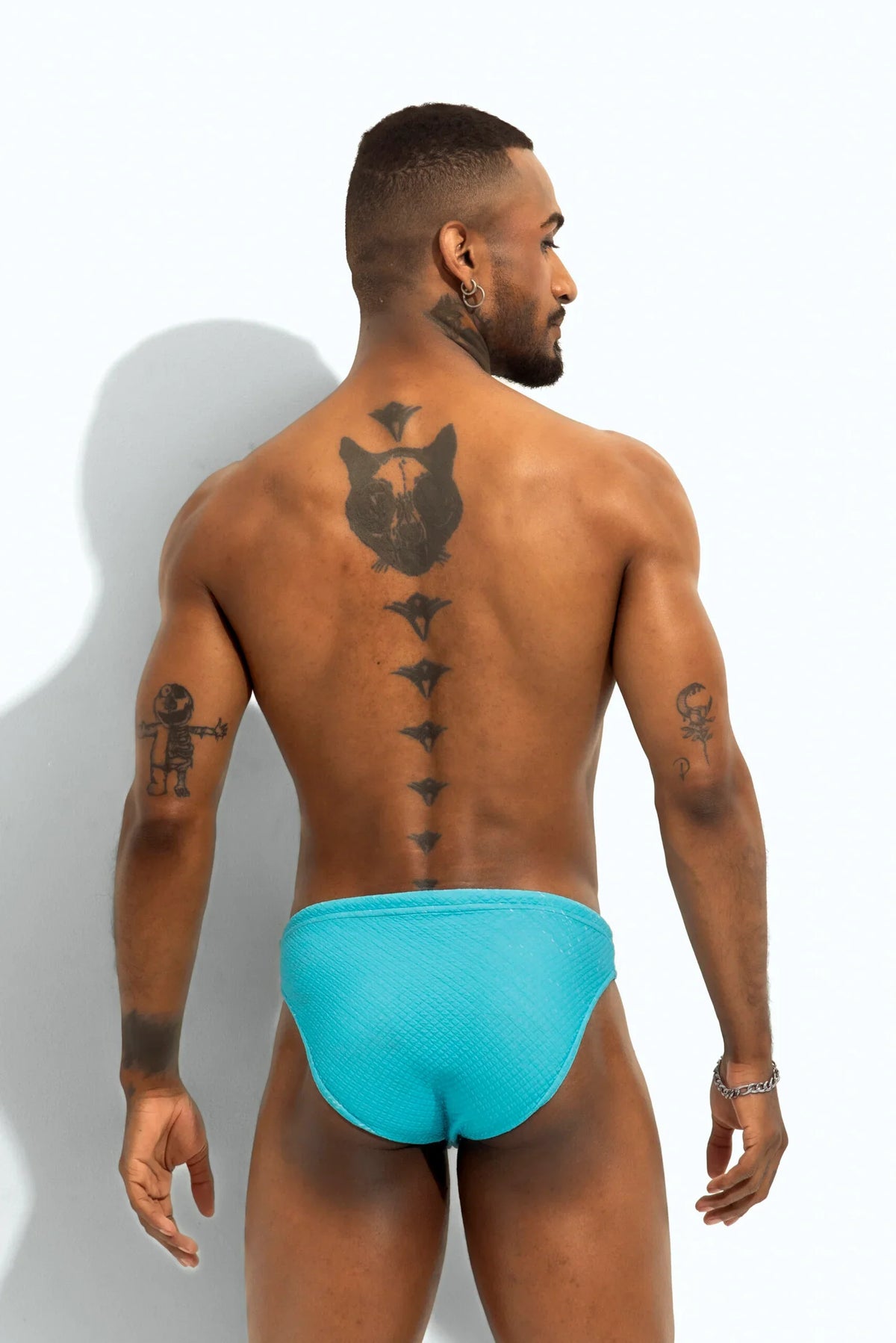 Poxeidon Men's The Solid Siren Swim Brief - Capri Current