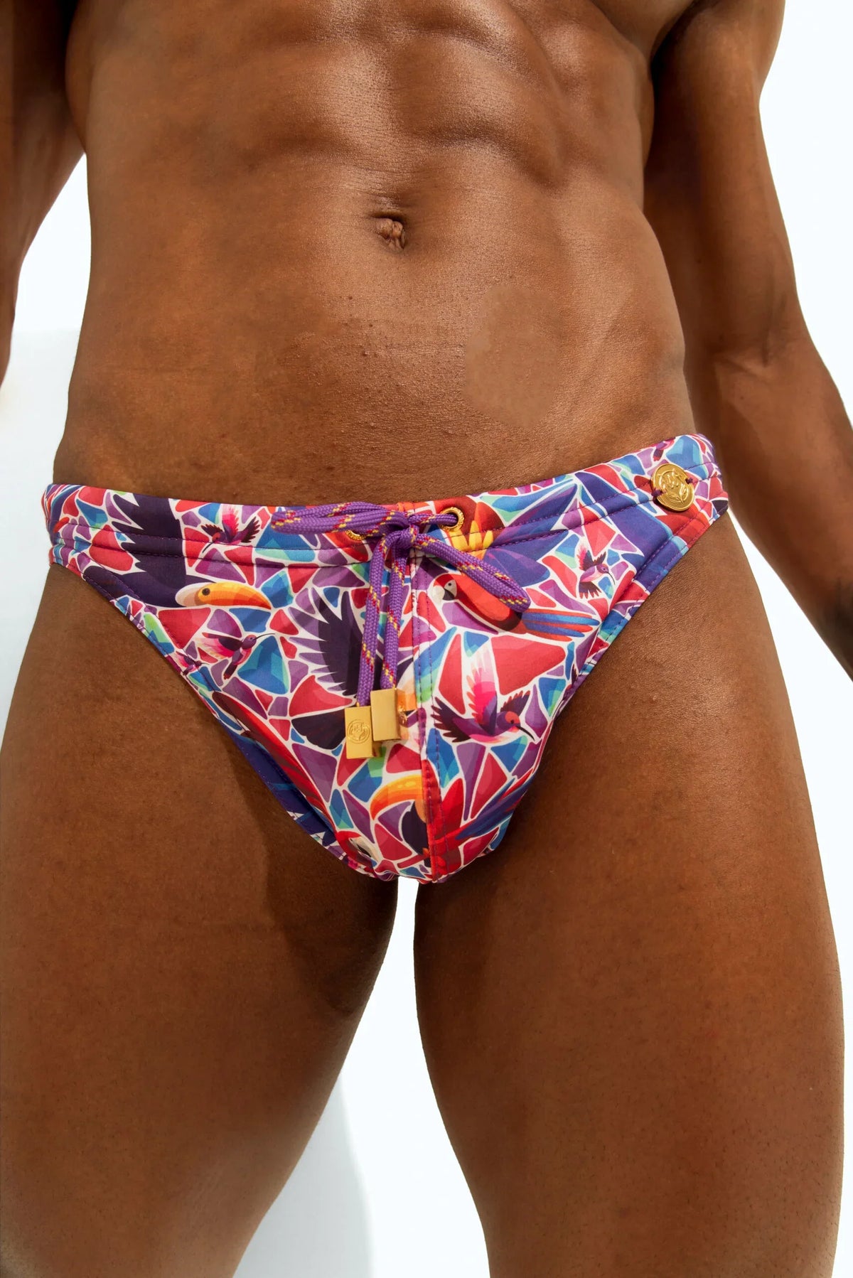 Poxeidon Men's The Siren Swim Brief - Plumage