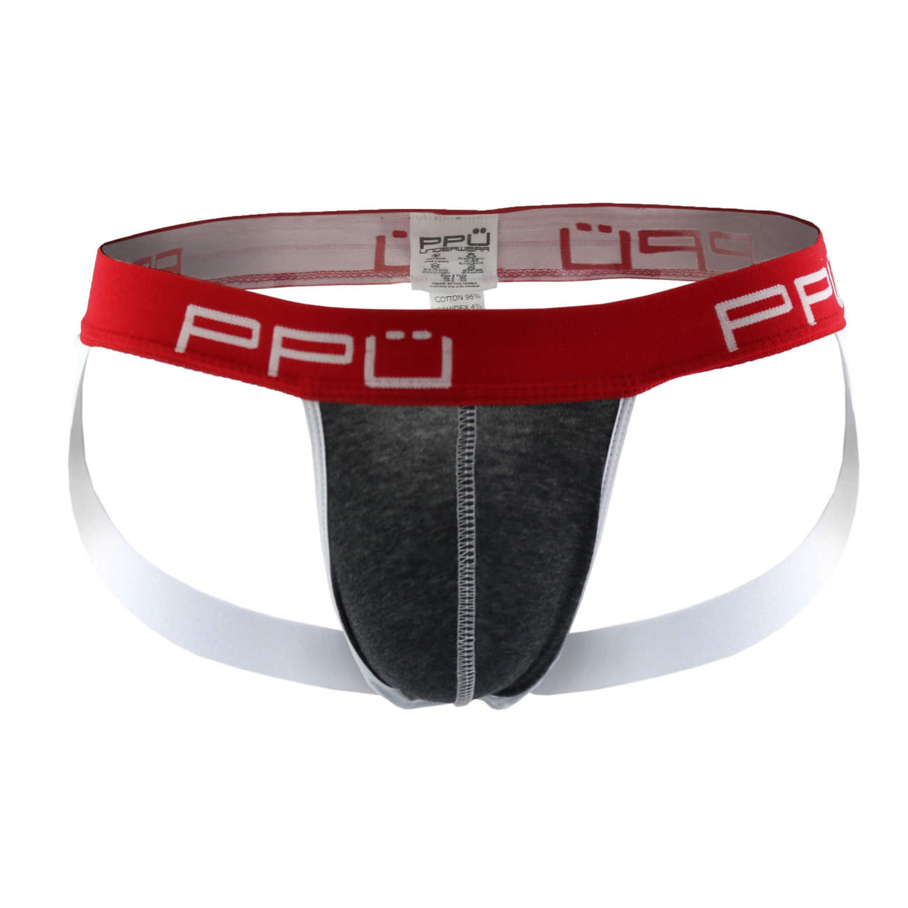 PPU 1308 Jockstrap Color Gris-Rojo