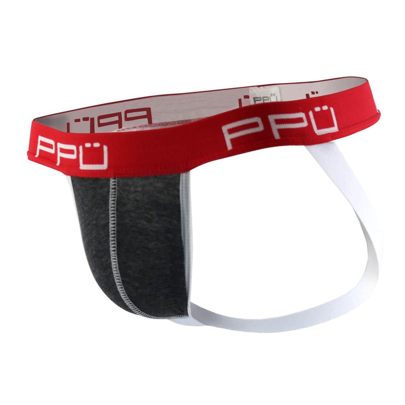 PPU 1308 Jockstrap Farbe Grau-Rot