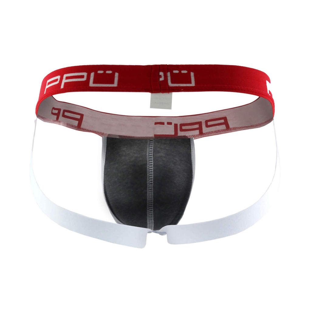 PPU 1308 Jockstrap Farbe Grau-Rot