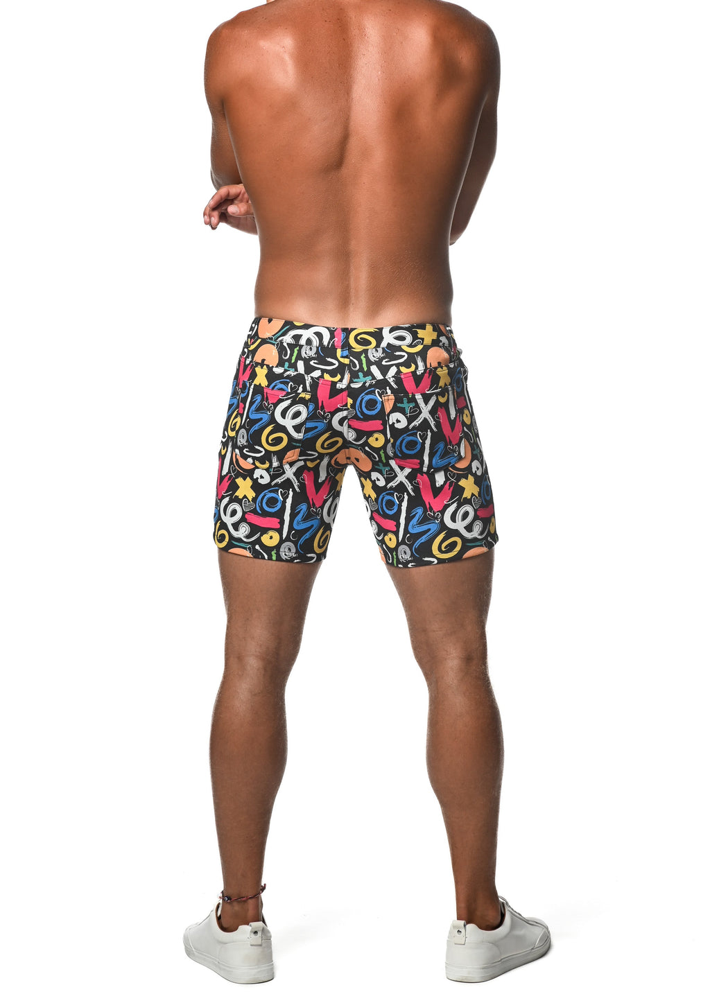PRINTED STRETCH KNIT SHORT - DealByEthan.gay loves ST33LE