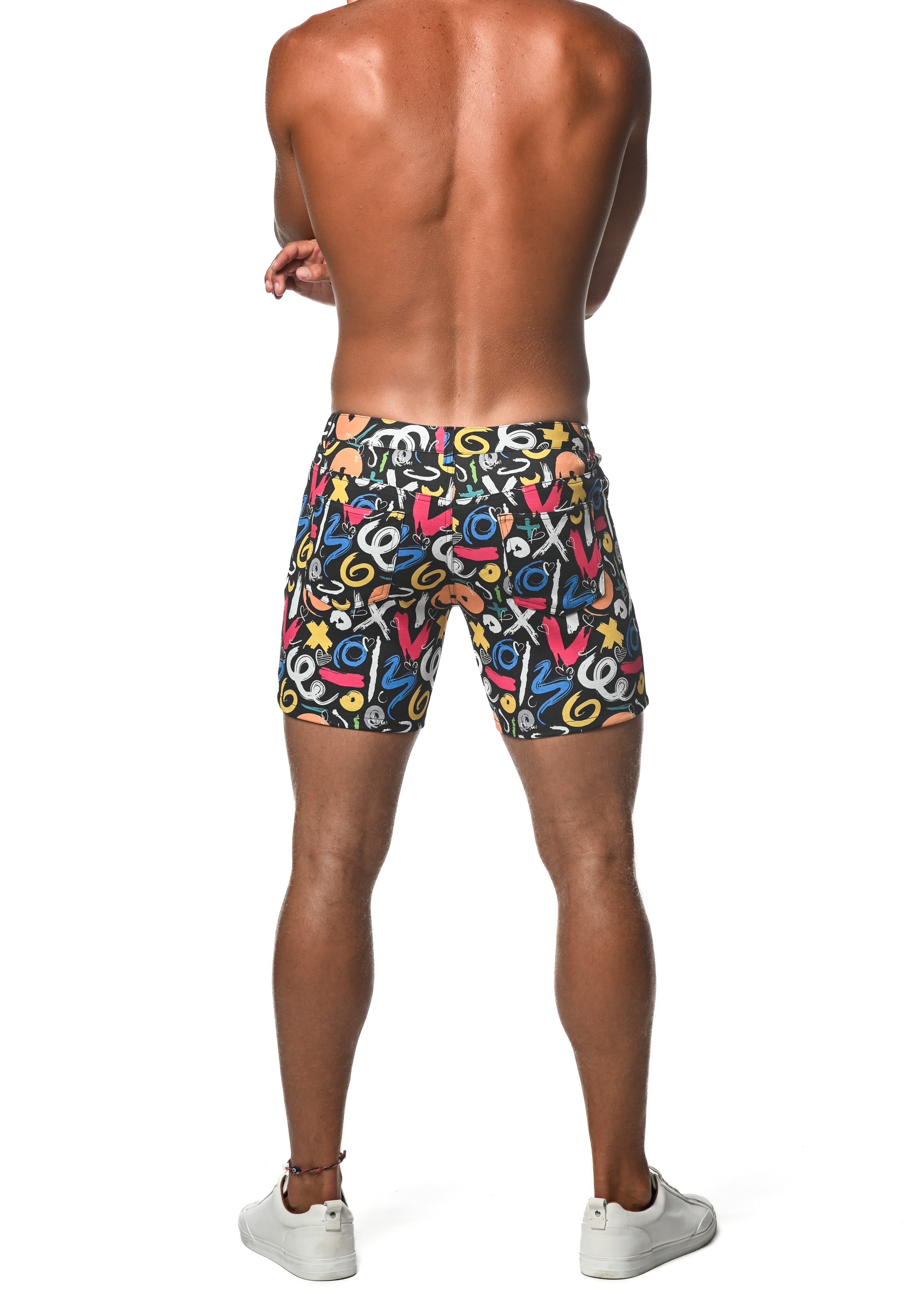PRINTED STRETCH KNIT SHORT - DealByEthan.gay loves ST33LE