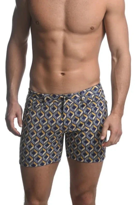 PRINTED STRETCH KNIT SHORT - DealByEthan.gay loves ST33LE