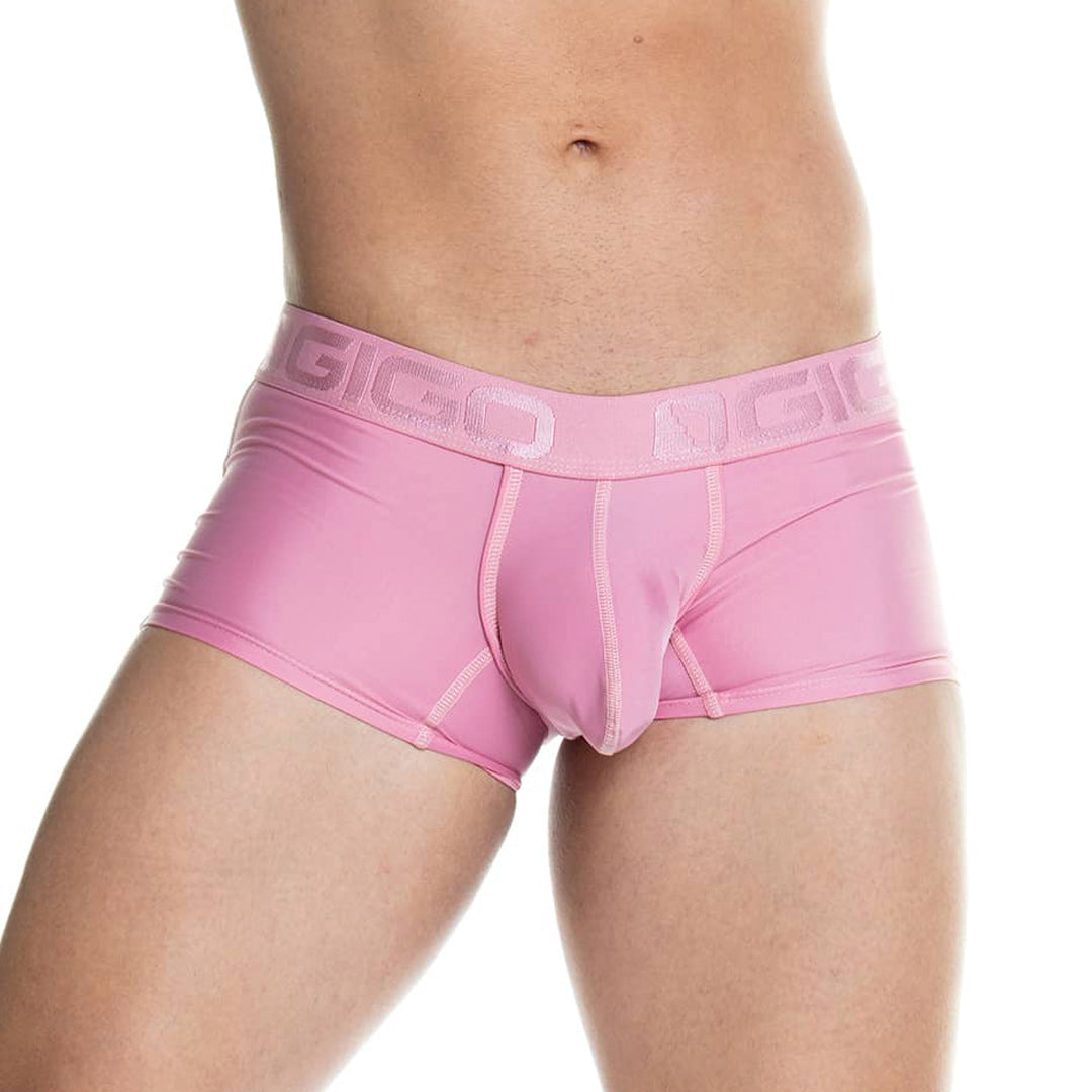 PRUDENCE NUDE TRUNK - Sexy rosa boxer for man with cup that allows enhancement