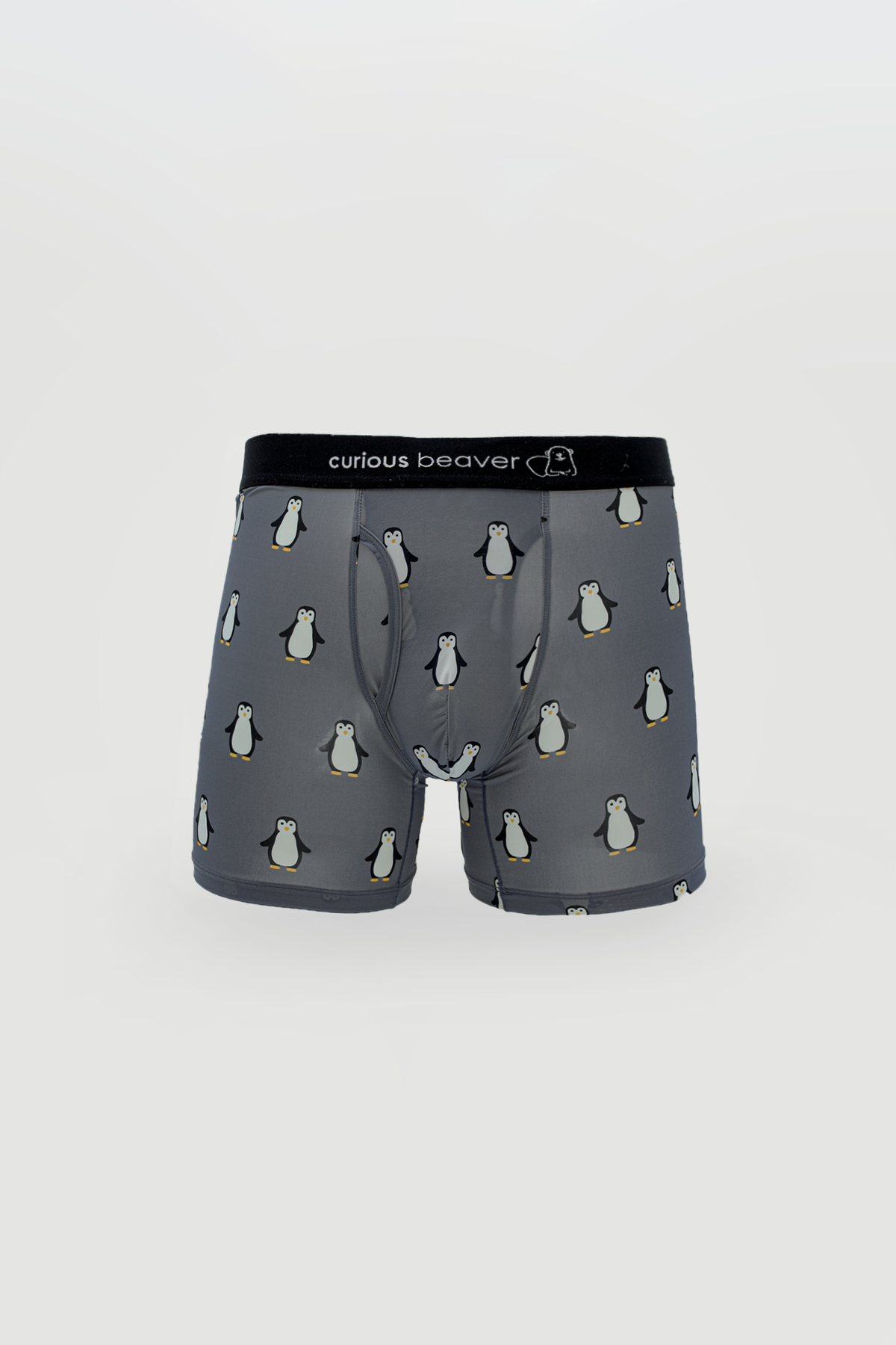 Curious Beaver Men's Boxer Briefs - Penguins