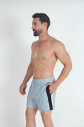 Tulio Panel Fleece Short - Grey/Black
