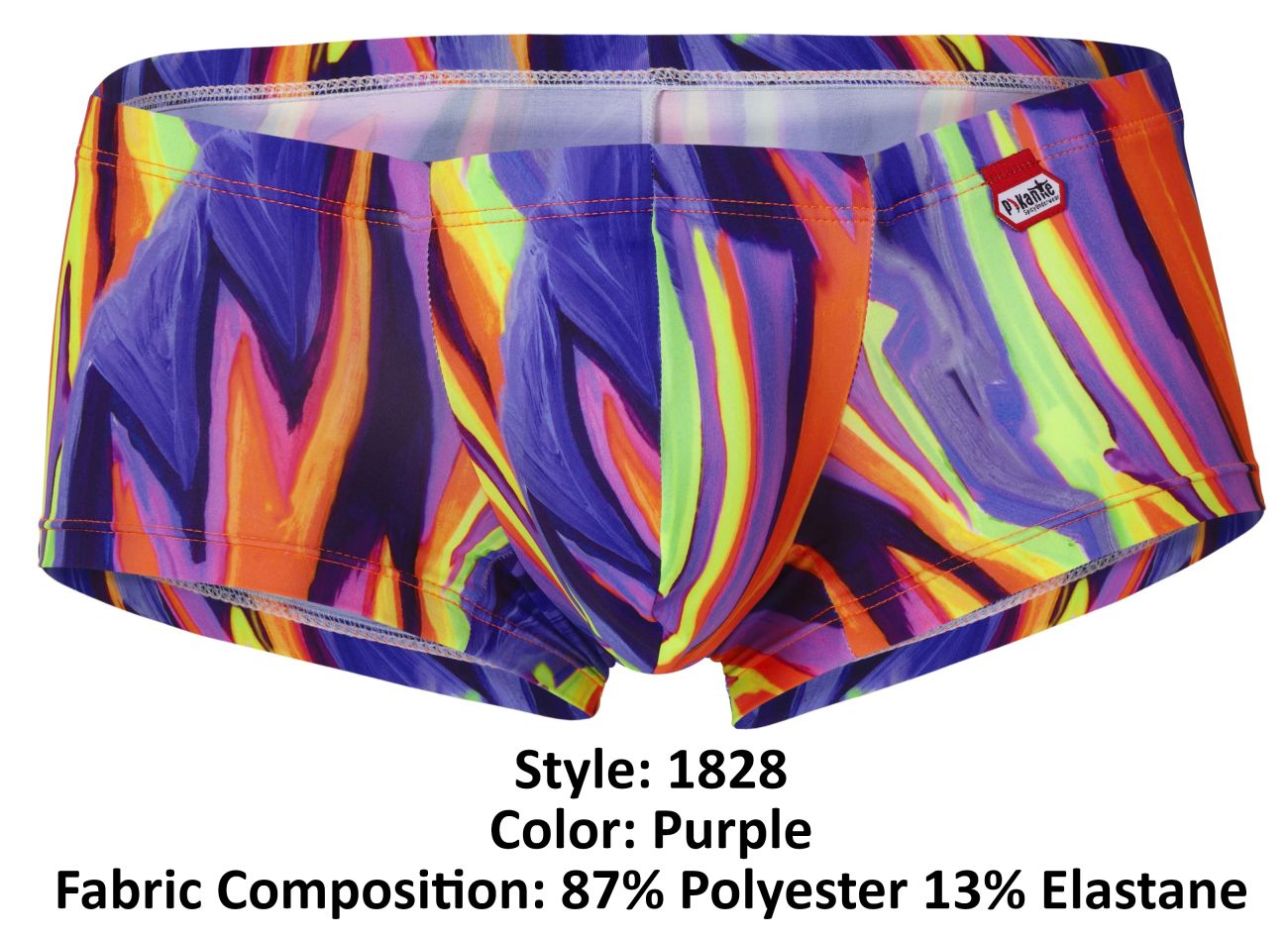 Pikante PIK 1828 Abstract Trunks Color Purple - DealByEthan.gay loves Pikante