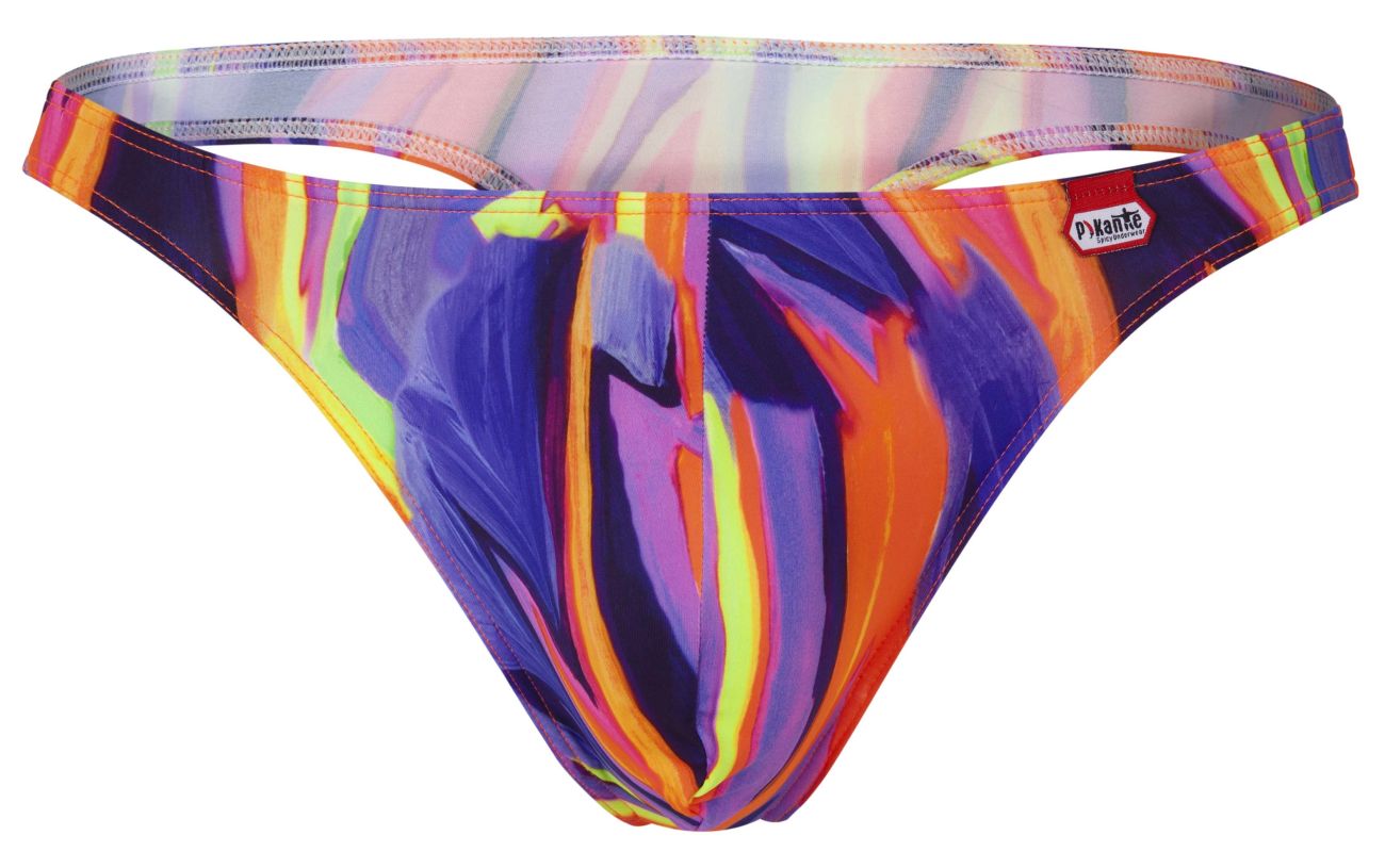 Pikante PIK 1829 Abstract Thongs Color Purple - DealByEthan.gay loves Pikante