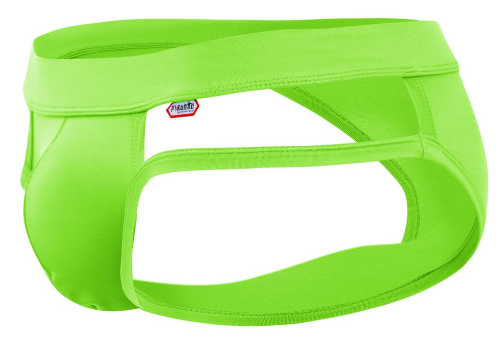 Pikante pik 2114 lenox neon green men’s briefs with sleek form-fitting design and visible brand tag