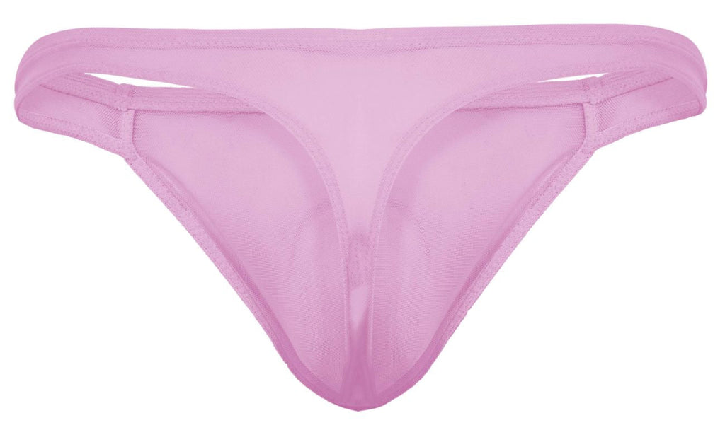 A lilac pikante PIK 2115 amusing thong in soft sheer mesh with smooth stretchy fabric and minimalist design