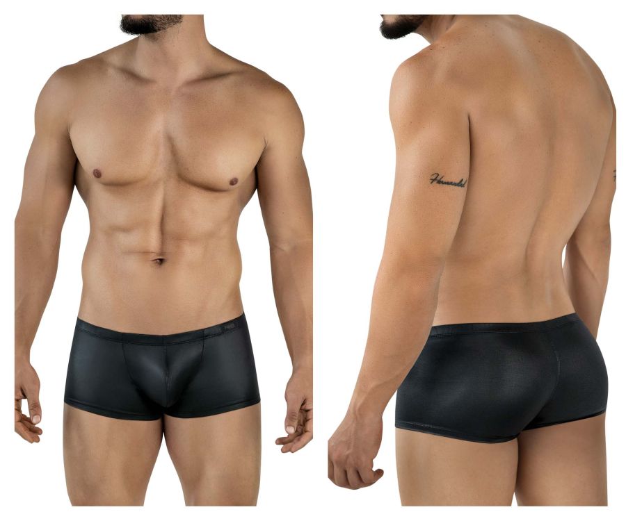 Black shiny mesh briefs pikante pik 2116 candy trunks highlighting breathable material and sleek design