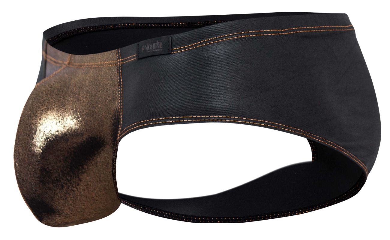 Pikante PIK 2122 Gold Cup Briefs Color Black - DealByEthan.gay loves Pikante