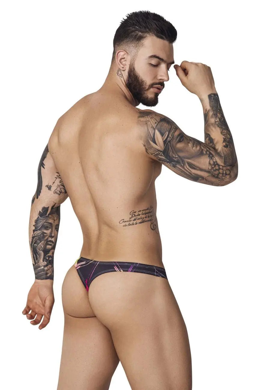 Ropa interior masculina picante PIK 1077 Tanga Nucleus Color Negro