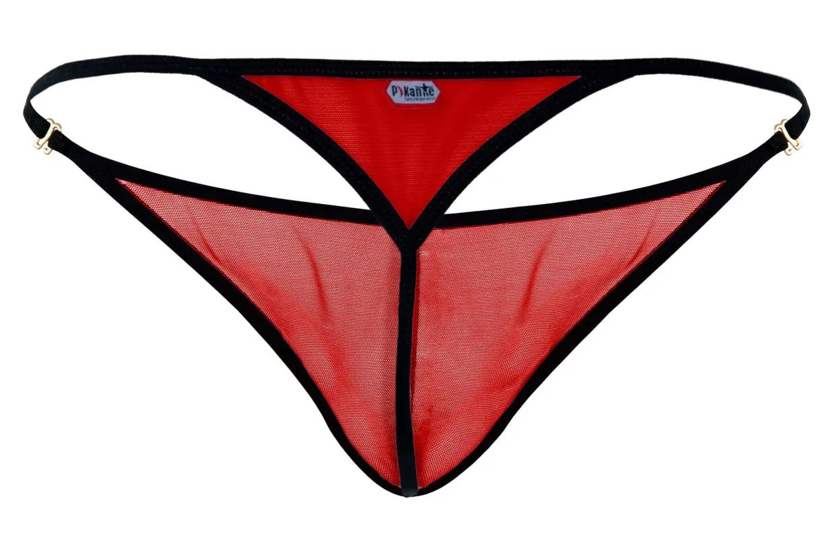 Pikante Men's Underwear PIK 1279 Sonar Thongs Color Red
