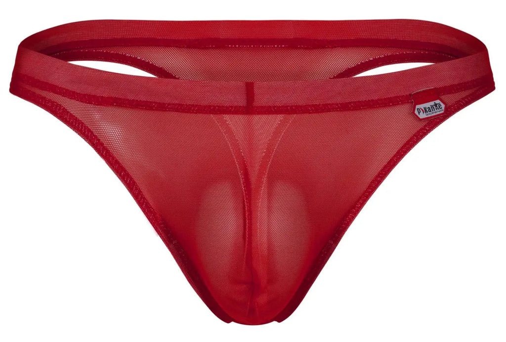 Ropa interior masculina Pikante PIK 1823 tangas de lujo color rojo de malla