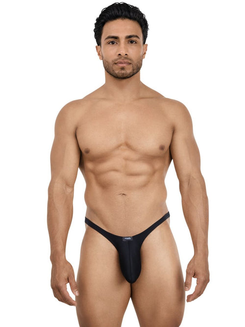 Pikante Neftis black bikini with ultra-thin sides for minimal coverage and sleek, modern everyday wear.