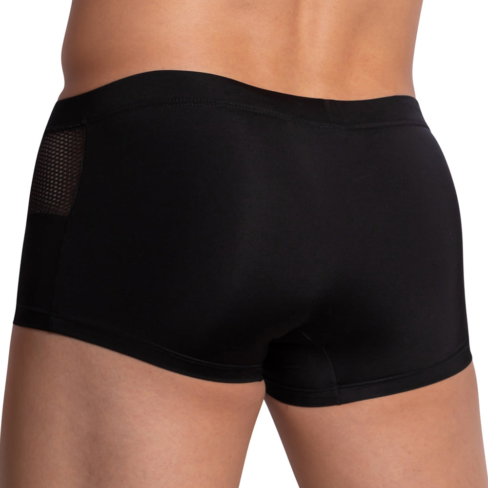 Black pistol pete ppg040 boxer briefs with mesh panel on left hip for breathable comfort and support