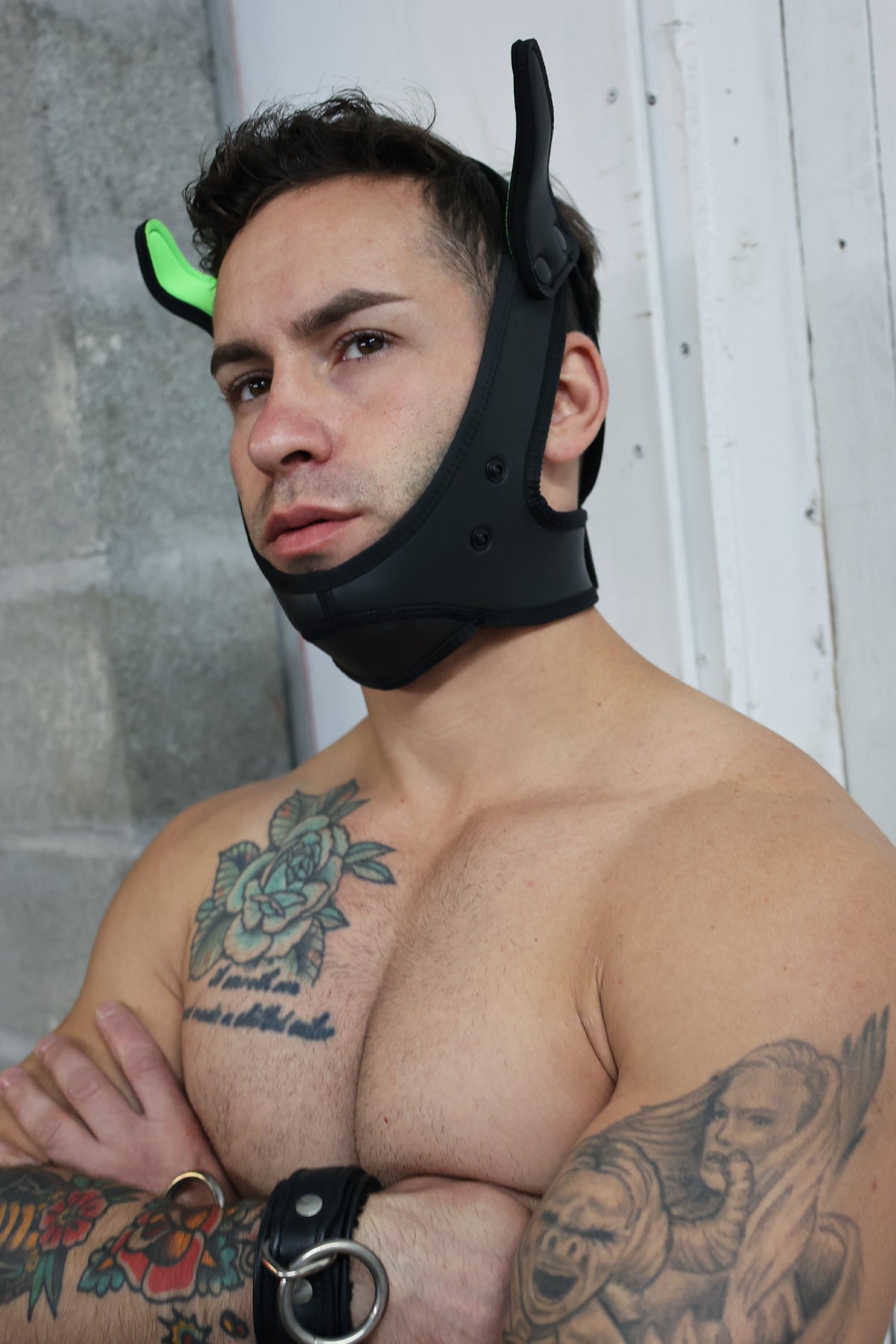 Poundtown Pup Mask 2.0 - Neon Green - DealByEthan.gay loves Breedwell
