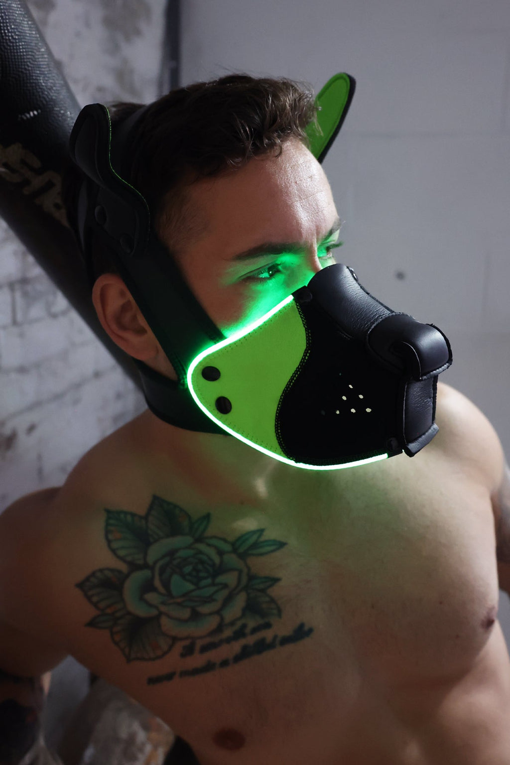 Poundtown Pup Mask 2.0 - Neon Green - DealByEthan.gay loves Breedwell