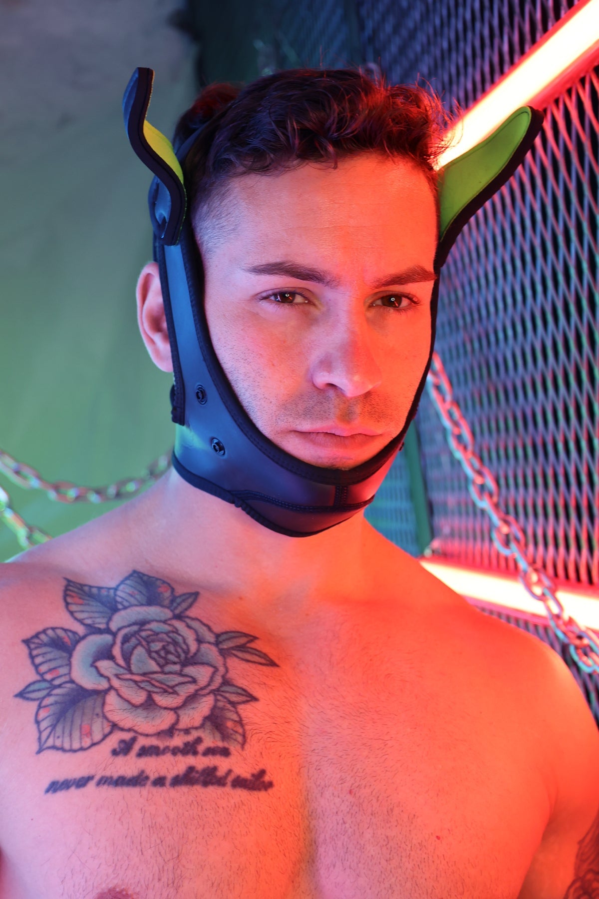 Poundtown Pup Mask 2.0 - Neon Green - DealByEthan.gay loves Breedwell